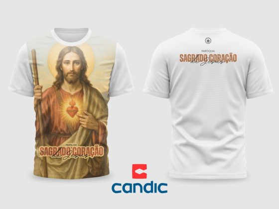 Camisas da Festa do Sagrado Coração de Jesus 2025 já estão disponíveis para encomenda!